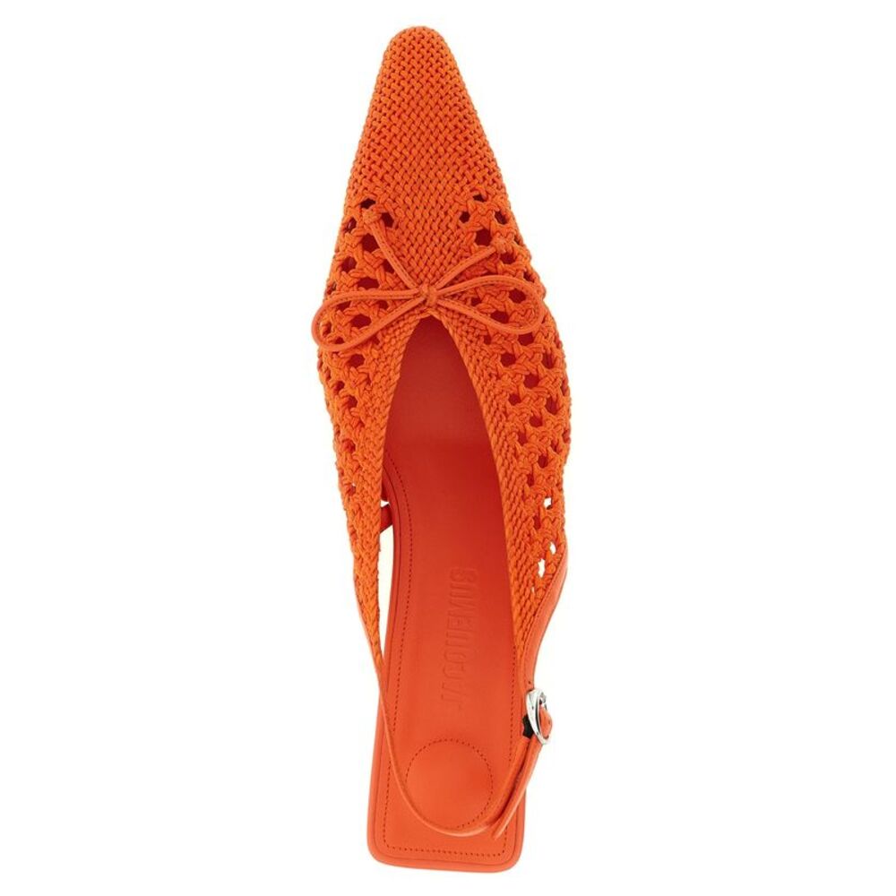 Jacquemus Orange Polyester Mid Heel Women's Pumps - Picture 5 of 5